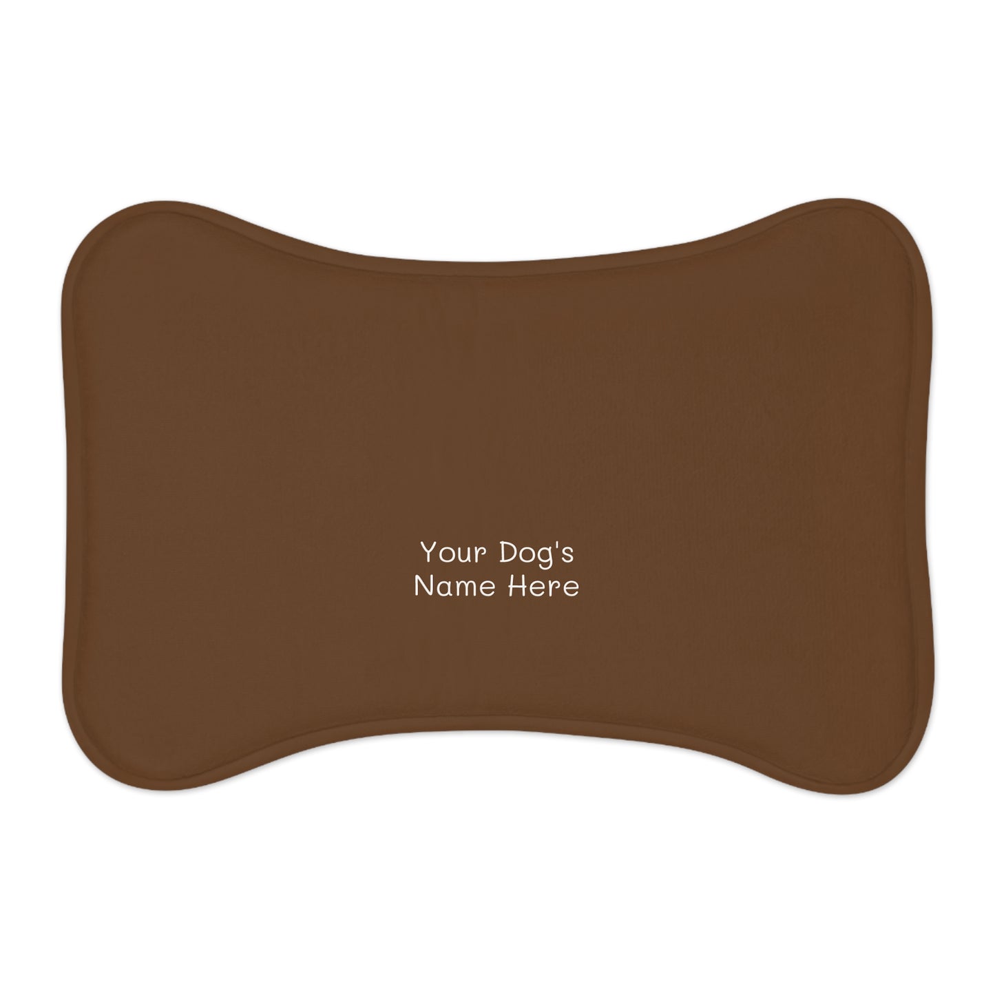 Personalized Bone-Shaped Pet Feeding Mat