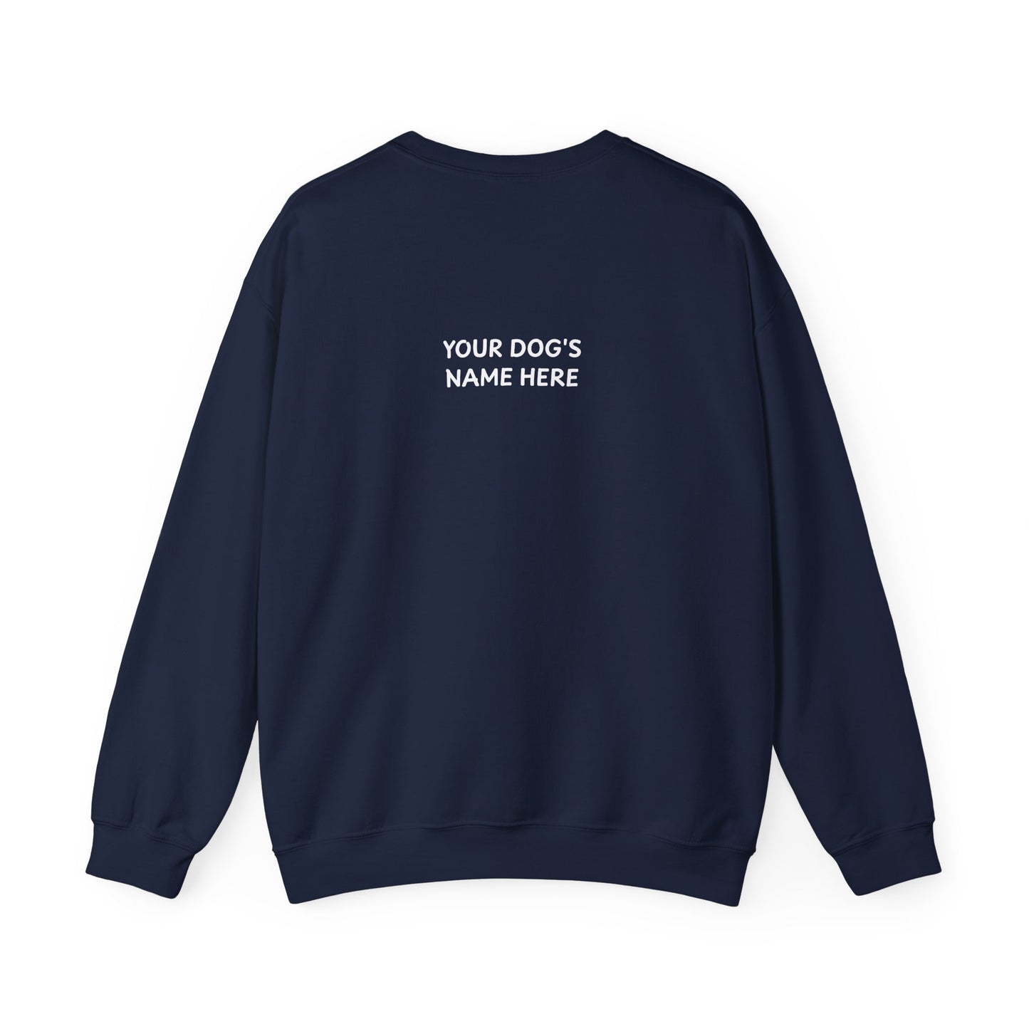 Personalized “Dog Dad” Crewneck Sweatshirt – Custom Pet Name on Back