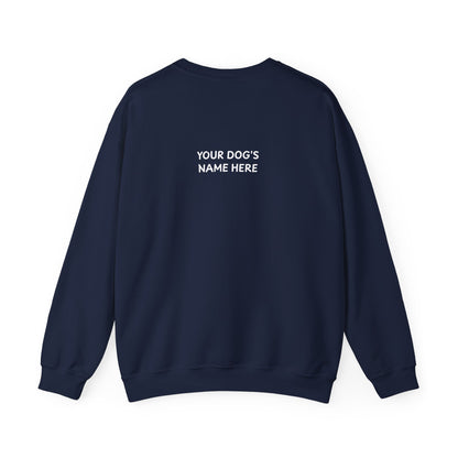 Personalized “Dog Dad” Crewneck Sweatshirt – Custom Pet Name on Back