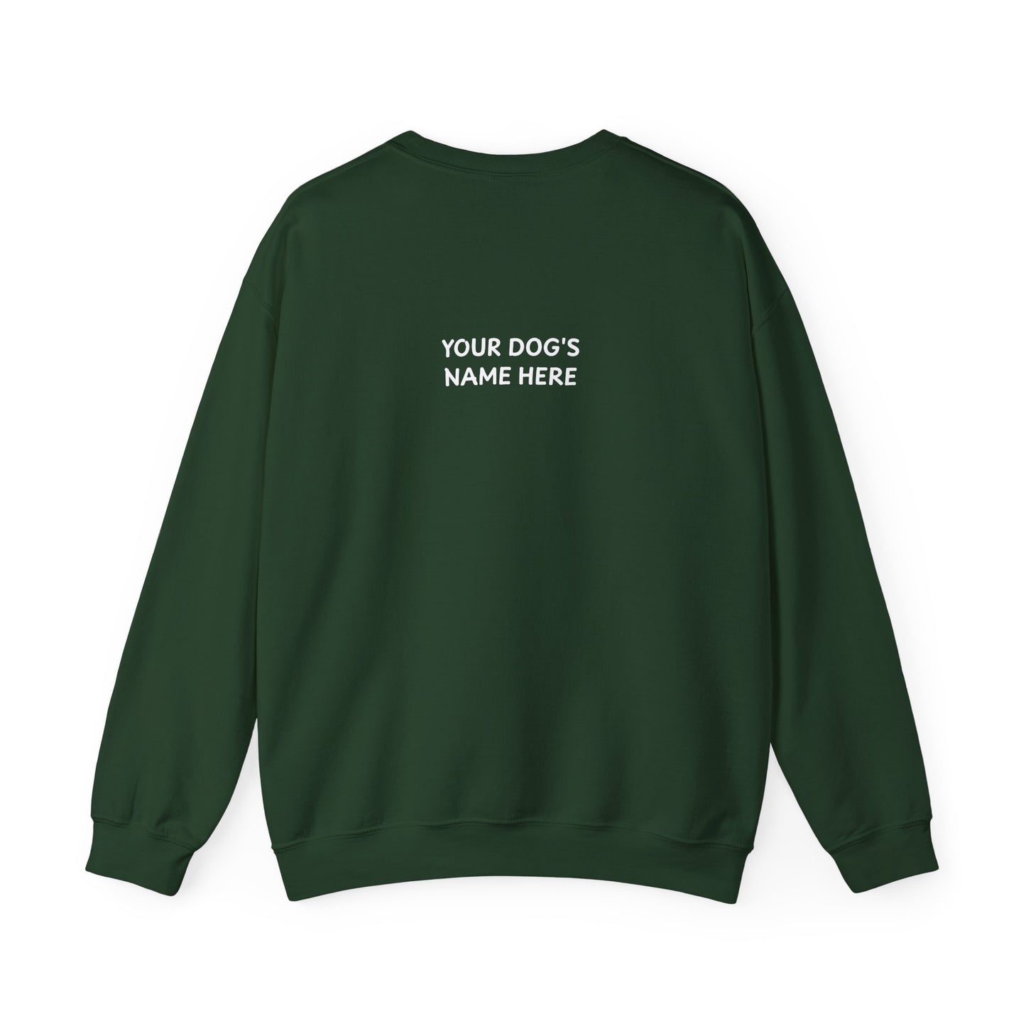 Personalized “Dog Dad” Crewneck Sweatshirt – Custom Pet Name on Back