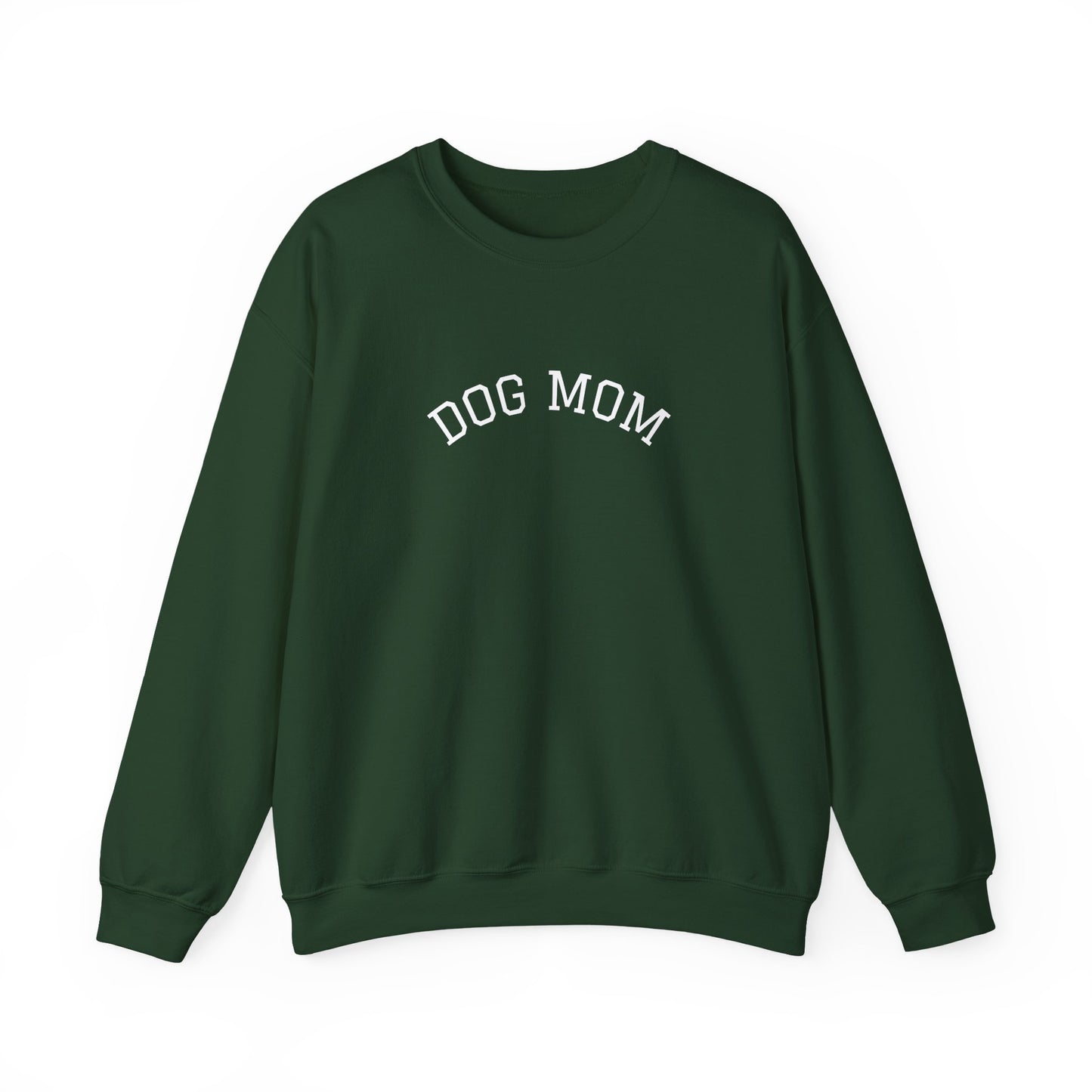 Personalized “Dog Mom” Crewneck Sweatshirt – Custom Pet Name on Back