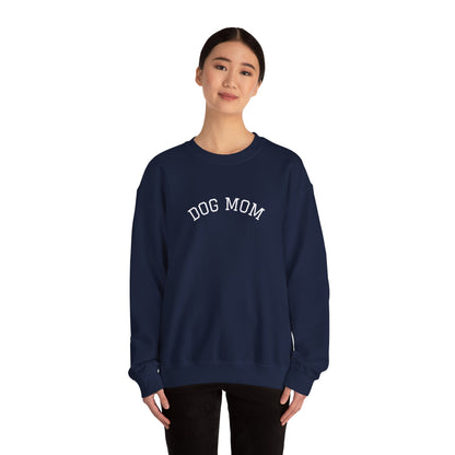 Personalized “Dog Mom” Crewneck Sweatshirt – Custom Pet Name on Back