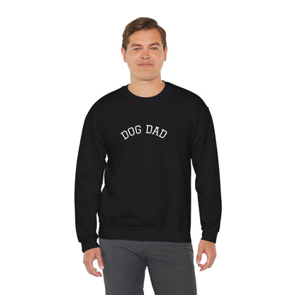 Personalized “Dog Dad” Crewneck Sweatshirt – Custom Pet Name on Back