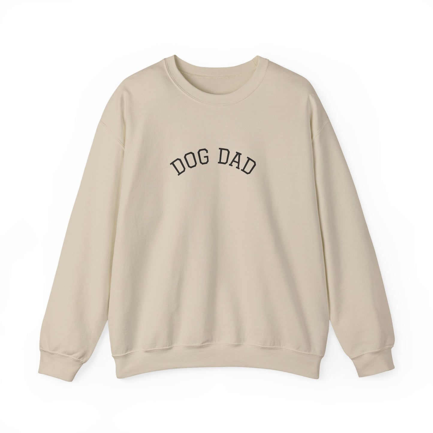 Personalized “Dog Dad” Crewneck Sweatshirt – Custom Pet Name on Back