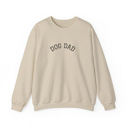 Personalized “Dog Dad” Crewneck Sweatshirt – Custom Pet Name on Back