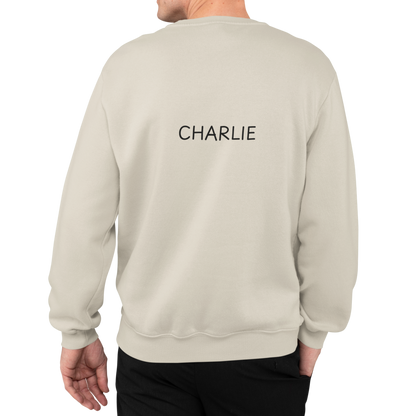 Personalized “Dog Dad” Crewneck Sweatshirt – Custom Pet Name on Back