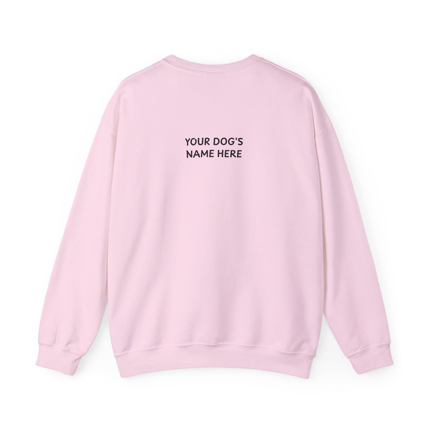 Personalized “Dog Mom” Crewneck Sweatshirt – Custom Pet Name on Back