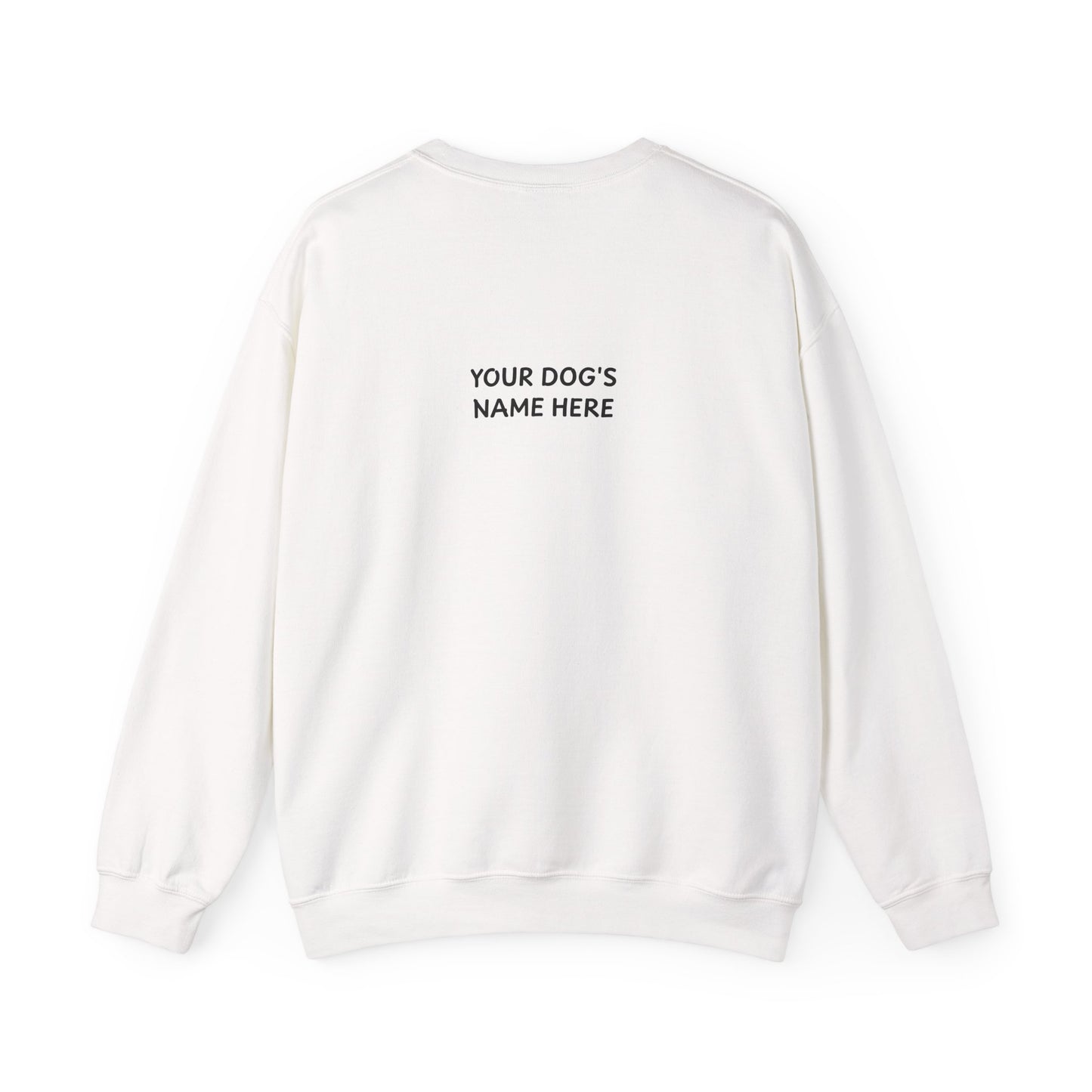 Personalized “Dog Dad” Crewneck Sweatshirt – Custom Pet Name on Back