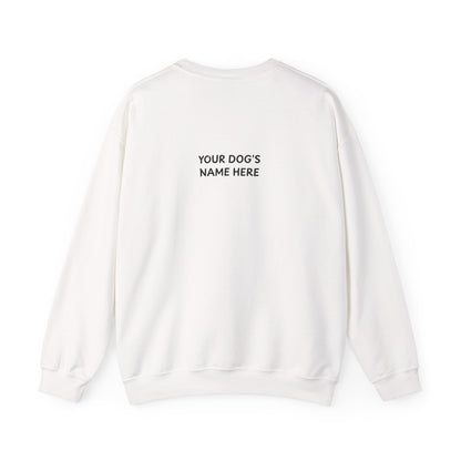 Personalized “Dog Dad” Crewneck Sweatshirt – Custom Pet Name on Back