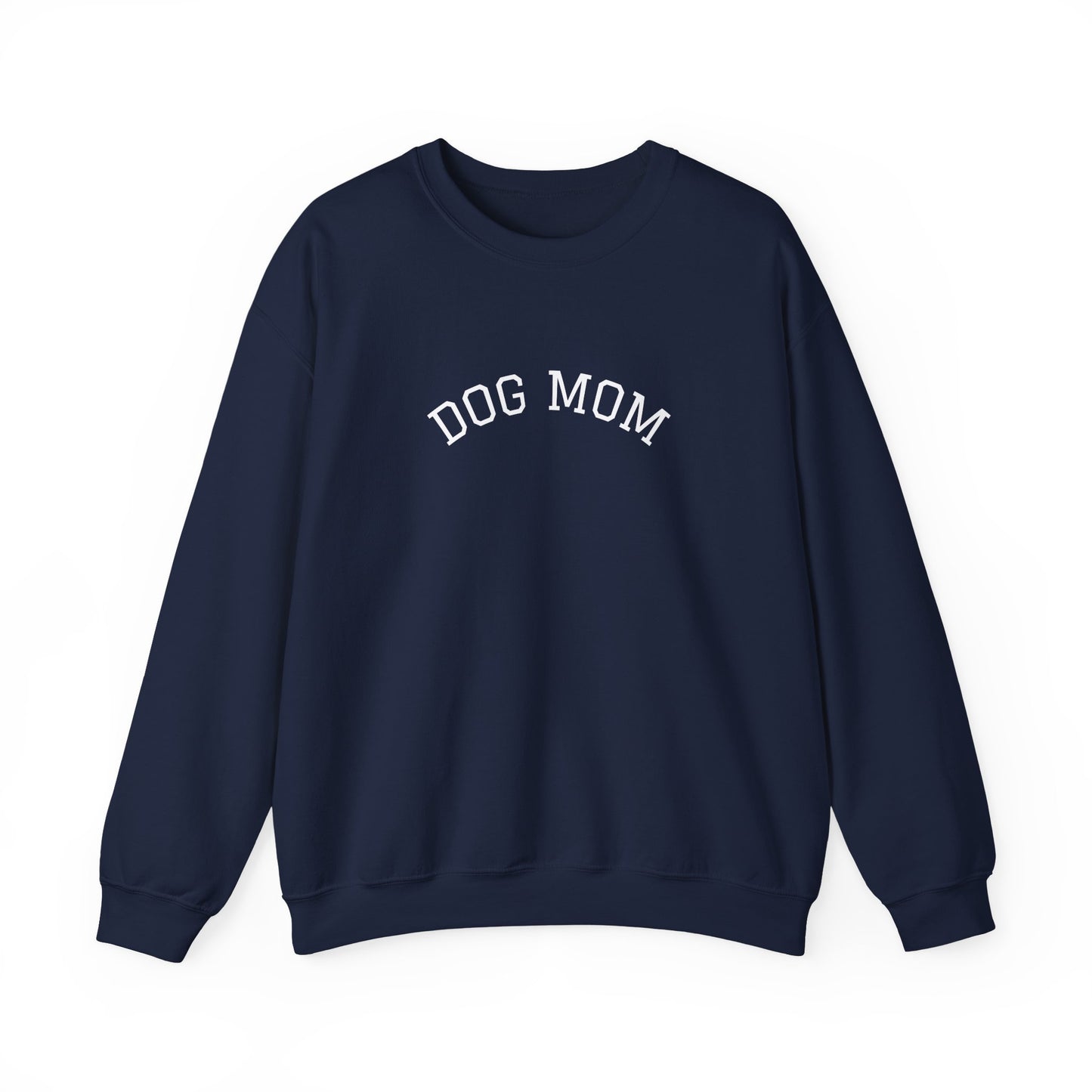 Personalized “Dog Mom” Crewneck Sweatshirt – Custom Pet Name on Back