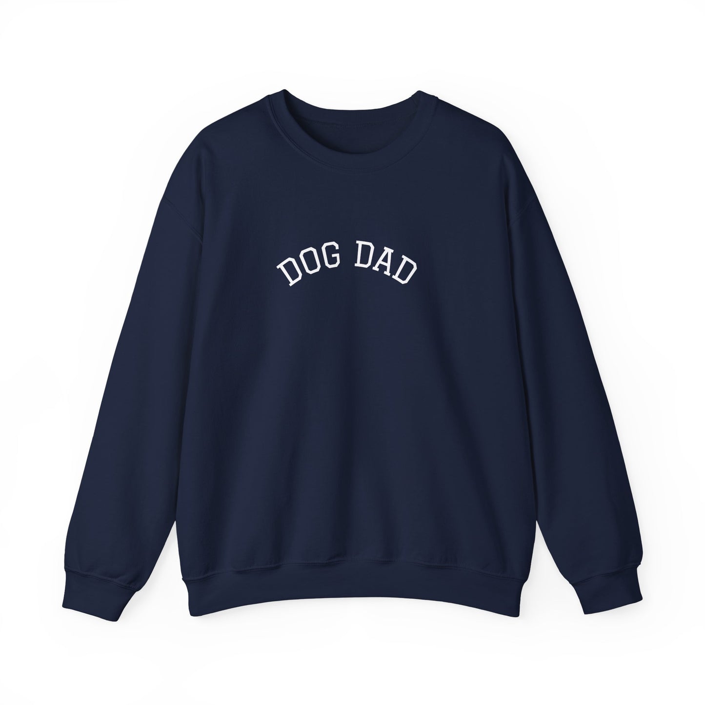 Personalized “Dog Dad” Crewneck Sweatshirt – Custom Pet Name on Back